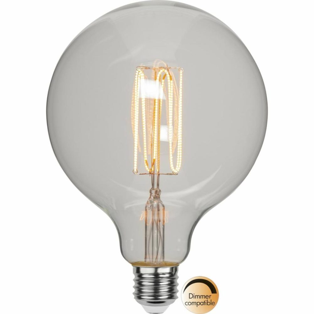 Ljuskällor |   Led-Lampa E27 Glob 125Mm Decoled Grace Clear 3,8W Dimbar Ljuskällor Ljuskällor